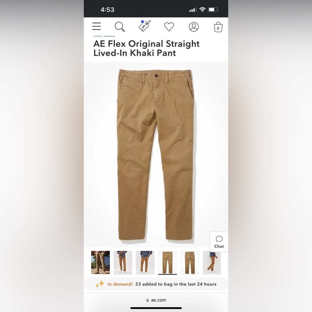 American eagle mens khaki